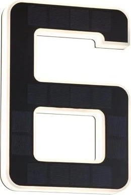 Paulmann Outdoor Solar Hausnummer 6 LED Hausnummernleuchte