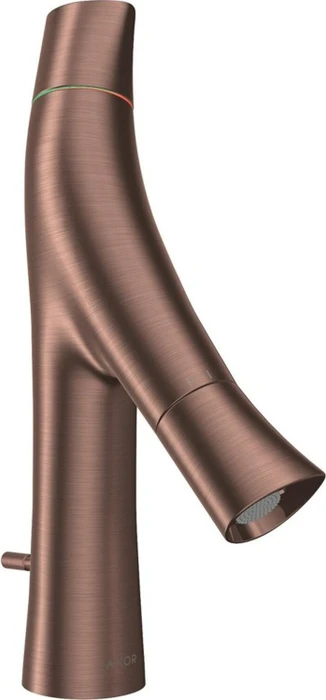 Hansgrohe Axor Starck Organic 80 Waschbeckenarmatur mit Ablauffernbedienung brushed red gold