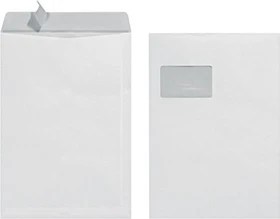 Herlitz Versandtasche C4 90g mit Fenster weiß, 10er-Pack