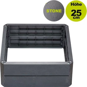 Garantia Ergo Quadro S Hochbeet 60x60cm stone