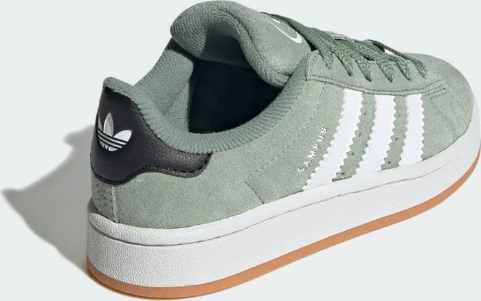 adidas Campus 00s Elastic Laces silver green/cloud white/gum (Junior)