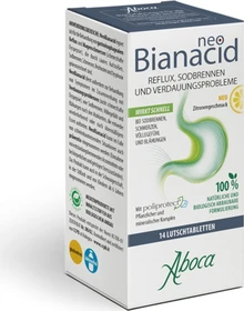 Aboca NeoBianacid Zitronengeschmack Lutschtabletten, 14 Stück