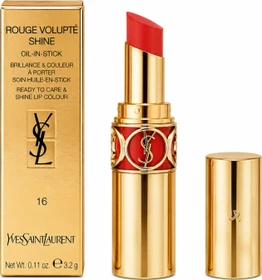 Yves Saint Laurent Rouge Volupté Shine Lippenstift 16 Orange Impertinent LSF15, 4g