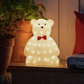 Konstsmide Acryl Figur Teddybär LED 64x warmweiß