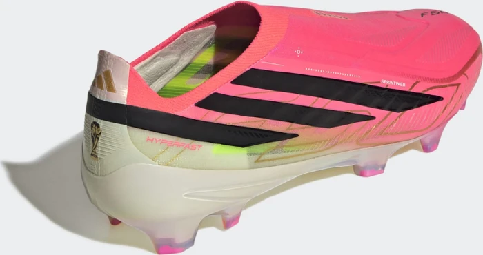 adidas F50 Hyperfast Elite Laceless FG solar turbo/core black/gold metallic