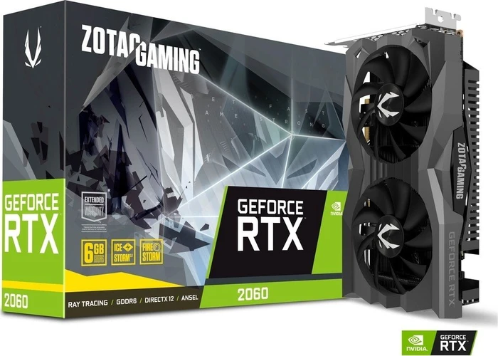 Zotac Gaming GeForce RTX 2060, 6GB GDDR6, HDMI, 3x DP