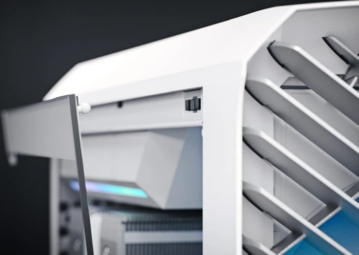 Fractal Design Torrent Nano White RGB TG Clear Tint, Glasfenster, Mini-ITX