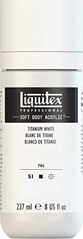 Liquitex Professional Soft Body Acrylic titanium white, 237ml