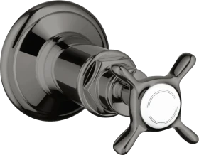 Hansgrohe AXOR Montreux Absperrventil Unterputz mit Kreuzgriff polished black chrome