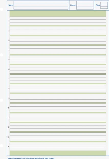 Brunnen KIESER-Block Spiralblock 01, A4, Lineatur 1, 50 Blatt