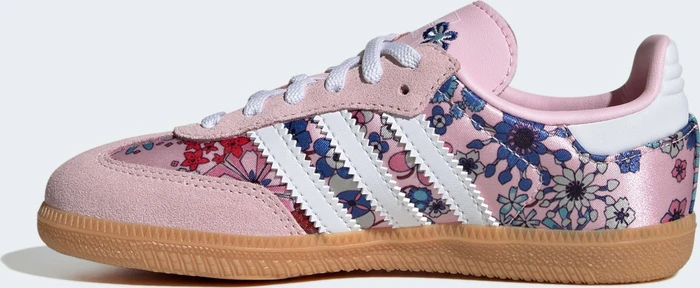adidas Samba OG x Liberty London Comfort Closure Elastic Lace clear pink/cloud white/gum (Junior)