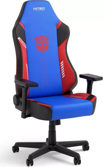 Nitro Concepts X1000 Transformers Optimus Prime Edition Gamingstuhl, blau/rot