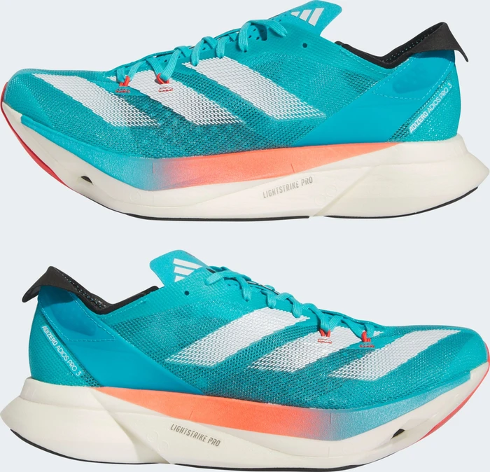 adidas Adizero Adios Pro 3 lucid cyan/cloud white/bright red (Damen)