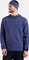 Odlo Essentials Thermal Hoodie Laufshirt langarm skipper blue (Herren) Vorschaubild