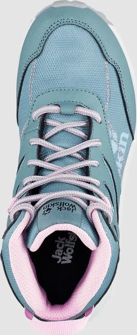 Jack Wolfskin Woodland Texapore Mid grau/rosa (Junior)