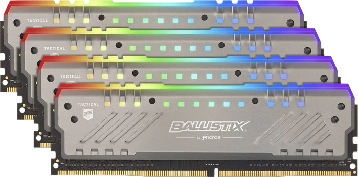 Crucial Ballistix Tactical Tracer RGB UDIMM 64GB Kit, DDR4-2666, CL16-18-18, 2R