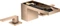 Hansgrohe Axor MyEdition 3-Loch Waschbeckenarmatur 70 mit Push-Open Ablaufgarnitur ohne Platte polished red gold Vorschaubild