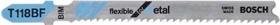 Bosch Professional T118BF BIM Flexible for Metal Stichsägeblatt, 92mm, 100 Stück