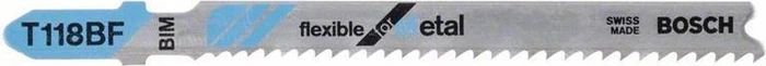 Bosch Professional T118BF BIM Flexible for Metal Stichsägeblatt, 92mm, 100 Stück