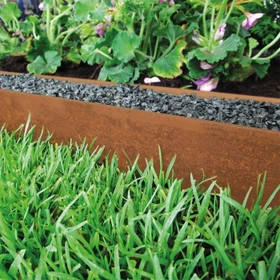 Bellissa Corten 20 Stahl Rasenkante 20x115cm