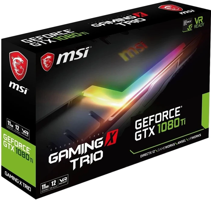 MSI GeForce GTX 1080 Ti Gaming X Trio, 11GB GDDR5X, DVI, 2x HDMI, 2x DP