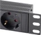 Sygonix 19" Aluminium Steckdosenleiste, 1HE, 8-fach, 250V, schwarz, 1.8m Vorschaubild