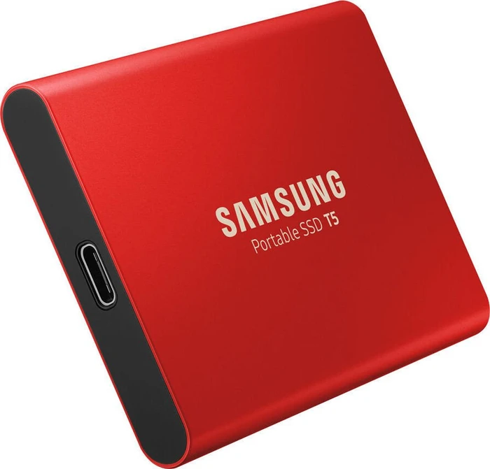 Samsung Portable SSD T5, Metallic Red, 500GB, USB-C 3.1