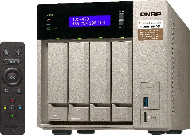 QNAP TVS-473-32G 12TB, 32GB RAM, 4x RJ-45 1000Base-T, 2x USB-A 3.1