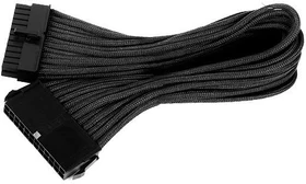 SilverStone PP07-MBB, 24-Pin ATX Verlängerung 30cm, sleeved schwarz (SST-PP07-MBB / 40091)