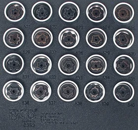 BGS technic Spezial Felgenschloss-Werkzeug für VAG Steckschlüsselsatz, 20-tlg.