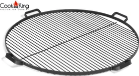 CookKing Grillrost Stahl 80cm mit 4 Griffen schwarz