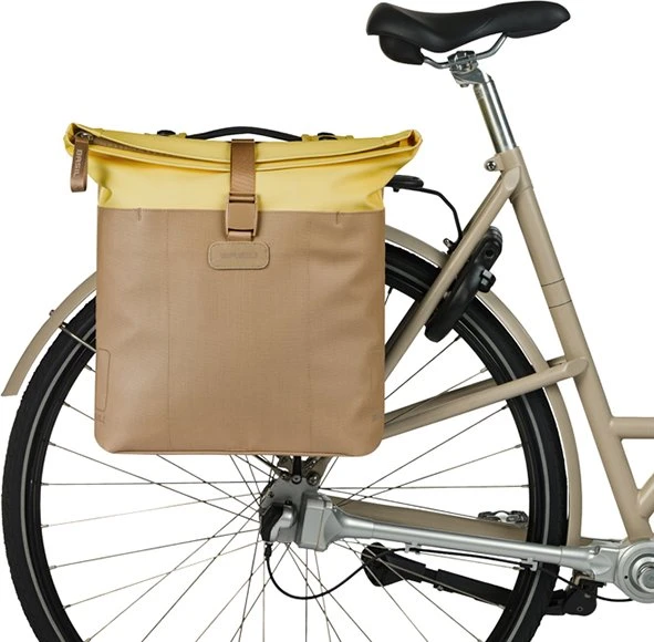 Basil Vive Doppeltasche MIK Gepäcktasche sand/yellow