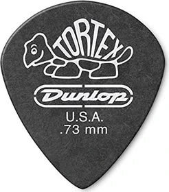 Dunlop Tortex Pitch Black Jazz III Pick, .73mm, 12-Pack