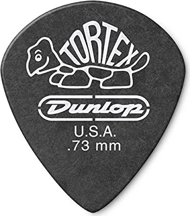 Dunlop Tortex Pitch Black Jazz III Pick, .73mm, 12-Pack