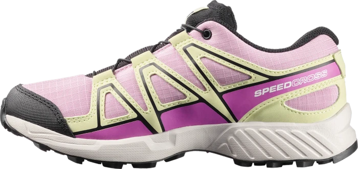 Salomon Speedcross Waterproof dawn pink/acid lime/black (Junior)