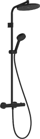 Hansgrohe Activera S Showerpipe 240 1jet EcoSmart mit Ecostat Fine Varia mattschwarz
