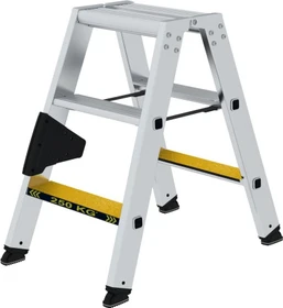 Günzburger Steigtechnik clip-step R13 Alu 2-tlg. Stehleiter, 2x 5 Stufen