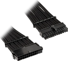 BitFenix Alchemy 24-Pin ATX Verlängerung 30cm, sleeved schwarz (BFA-MAC-24ATX45KK-RP)