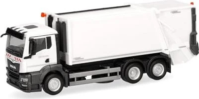 Herpa MAN TGS NN Pressmüllfahrzeug Faun Variopress, weiß