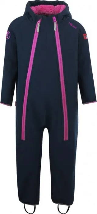 Trollkids Nordkapp Skianzug navy/pink (Junior)