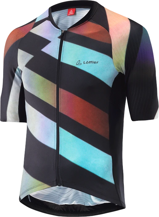 Löffler Statement Full-Zip Trikot kurzarm schwarz (Herren)