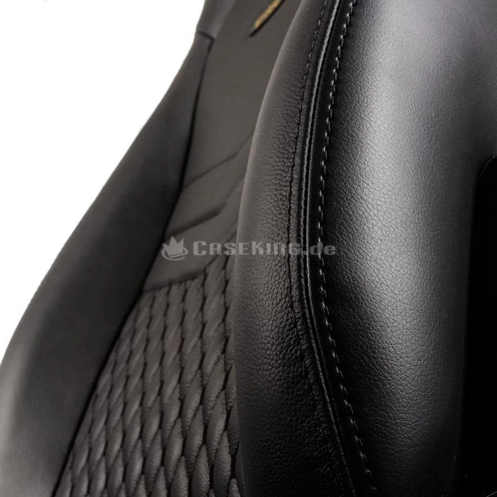 noblechairs Icon Leder Gamingstuhl, schwarz