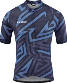 Cube ATX CMPT Full-Zip Trikot kurzarm blau (Herren)