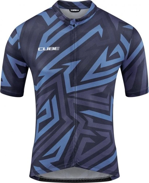 Cube ATX CMPT Full-Zip Trikot kurzarm blau (Herren)