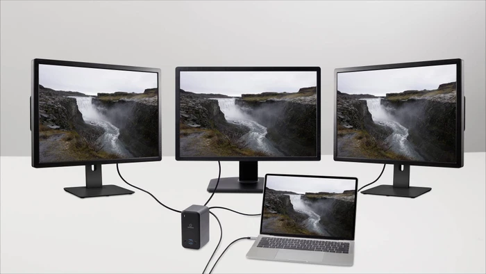Renkforce 15-in-1 Notebook Dockingstation, 2x USB-C 3.0 [Buchse]