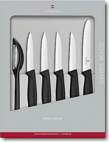 Victorinox Swiss Classic Gemüsemesser-Set schwarz, 6-tlg.
