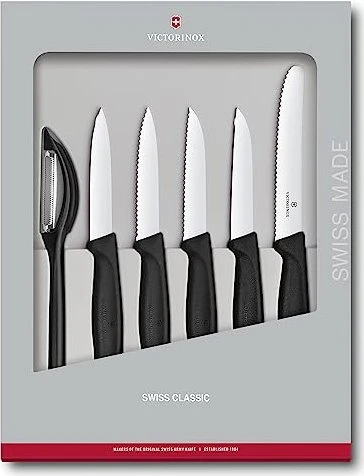 Victorinox Swiss Classic Gemüsemesser-Set schwarz, 6-tlg.