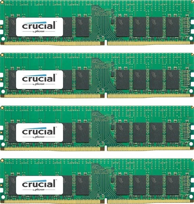 Crucial RDIMM 64GB Kit, DDR4-2400, CL17-17-17, 1RX4, reg ECC