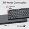 Keychron K5 Max, grau, LEDs RGB, hot-swap, Gateron LOW PROFILE 2.0 RED, USB/Bluetooth, DE Vorschaubild