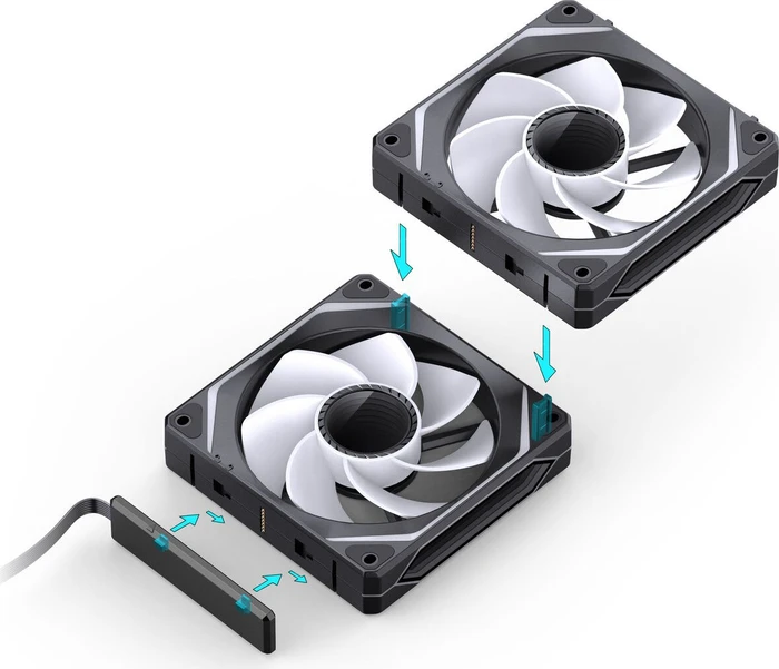 Jonsbo ZL-120BR, schwarz, 120mm, 3er-Pack